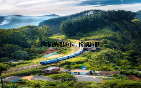团队规模越小, 价格越低